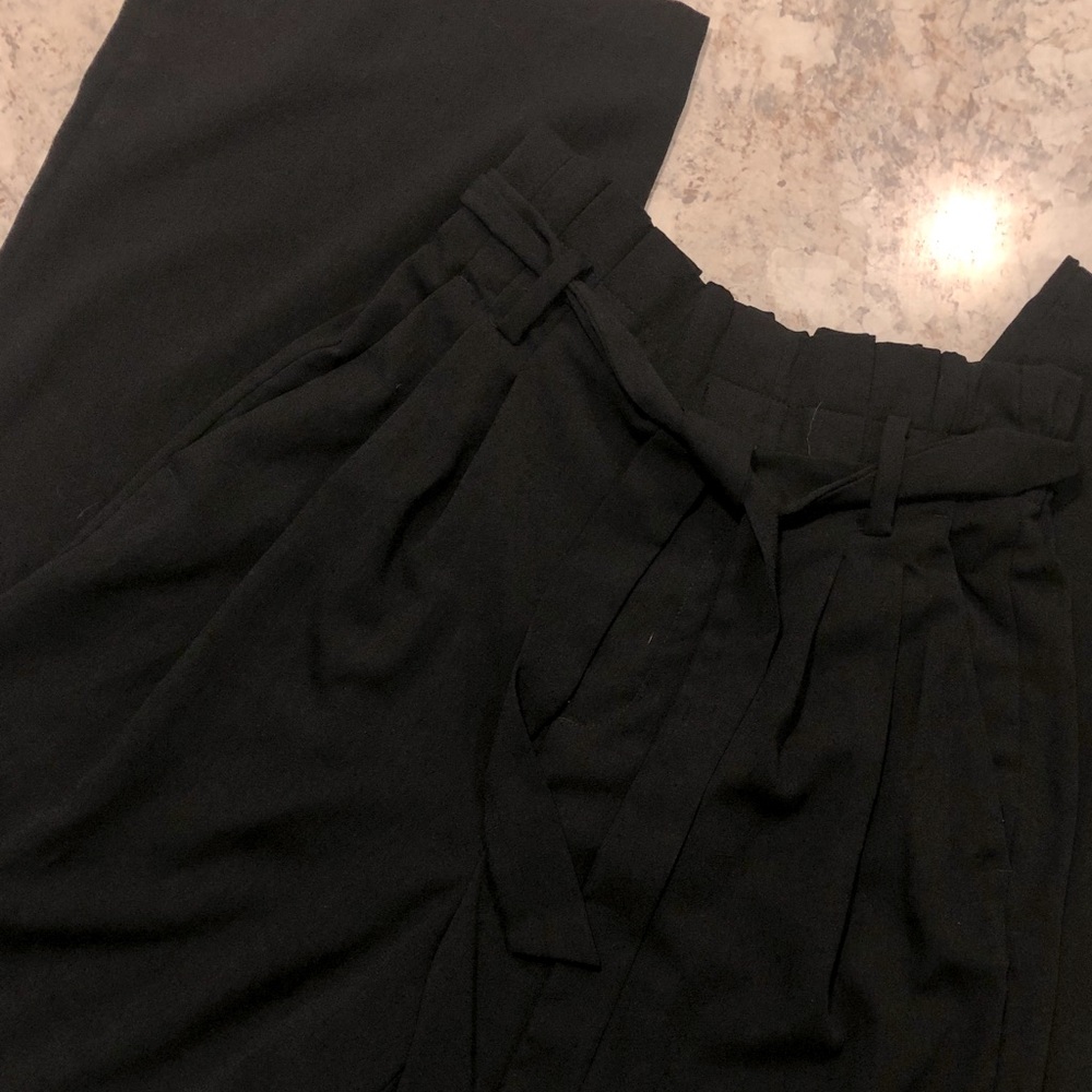 Drawstring black pants - NWOT